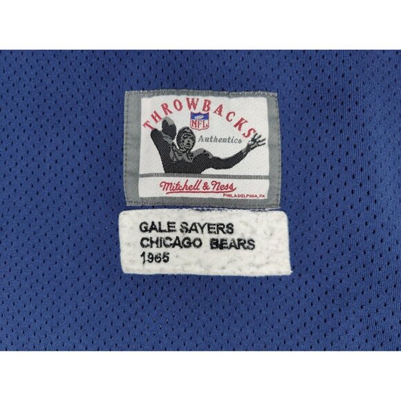 Vintage Gale Sayers Jersey Chicago Bears Mitchell & Ness 1965 Navy Sz 54 XXL - Picture 4 of 11